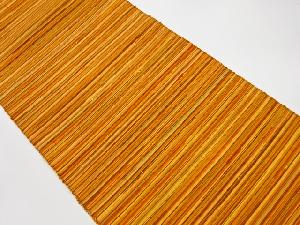 リサイクル　手織り真綿紬横段模様織出し名古屋帯